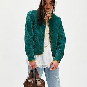 NWT Free people Natalia velvet jacket